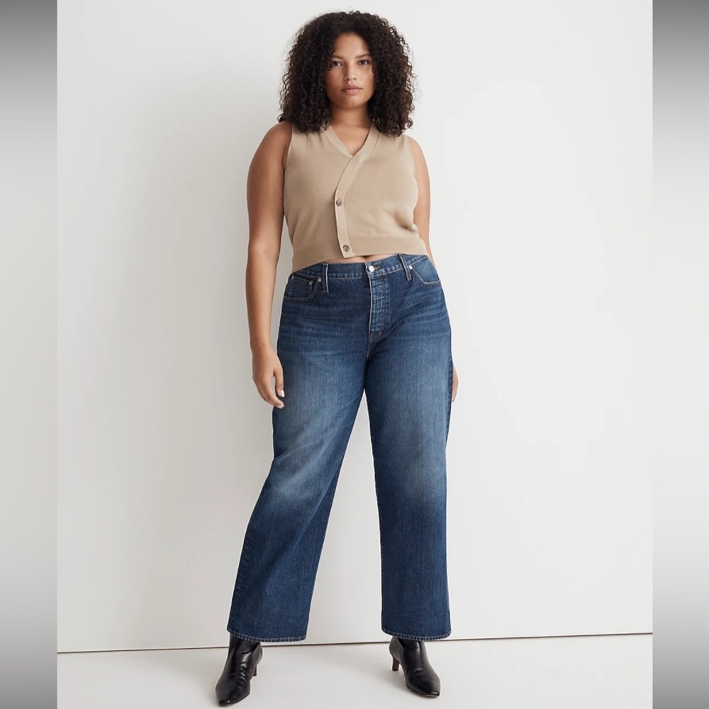 Madewell Low-Slung Straight Jeans Stoughton Wash size 32